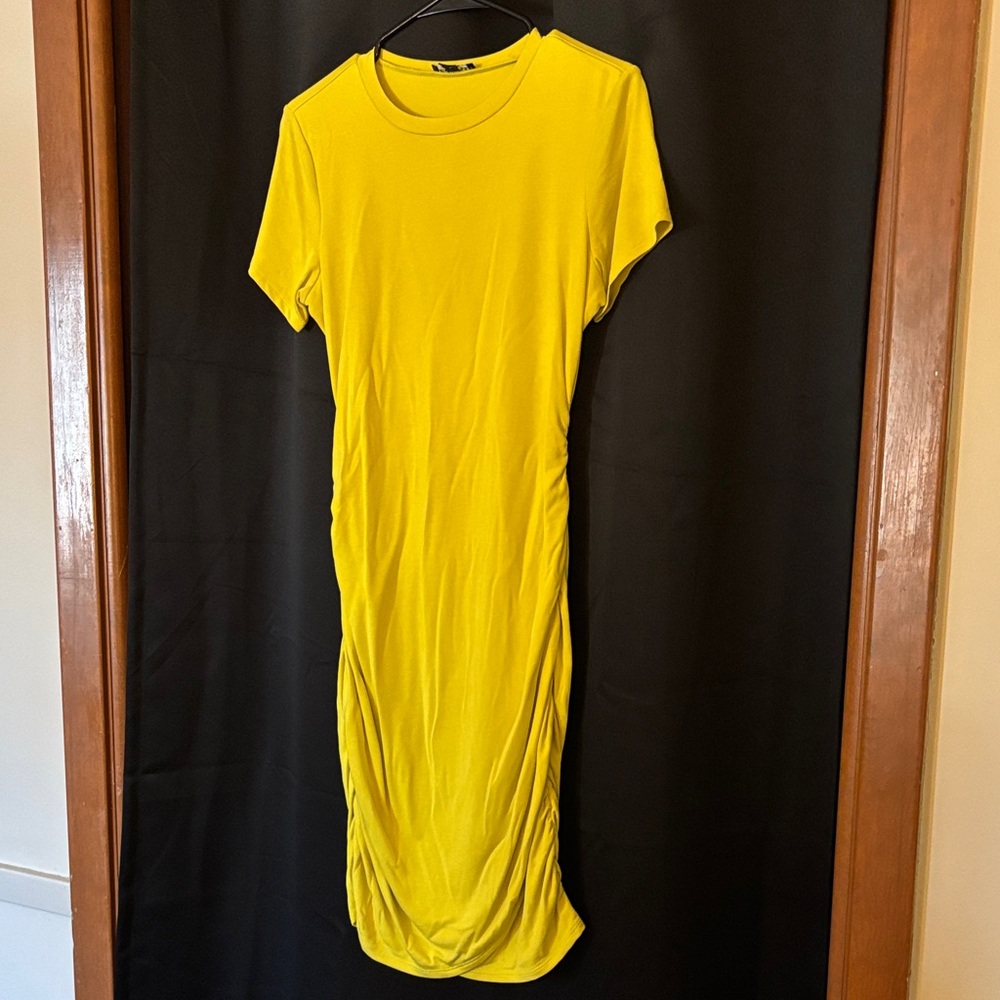 Express Vibrant Yellow Mini Dress